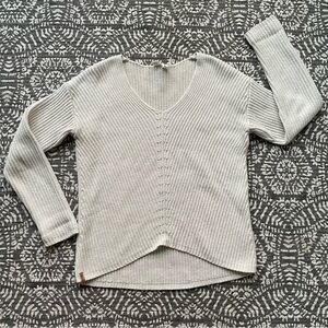 Tentree Highline V-Neck Sweater - Elm White Heather, Small